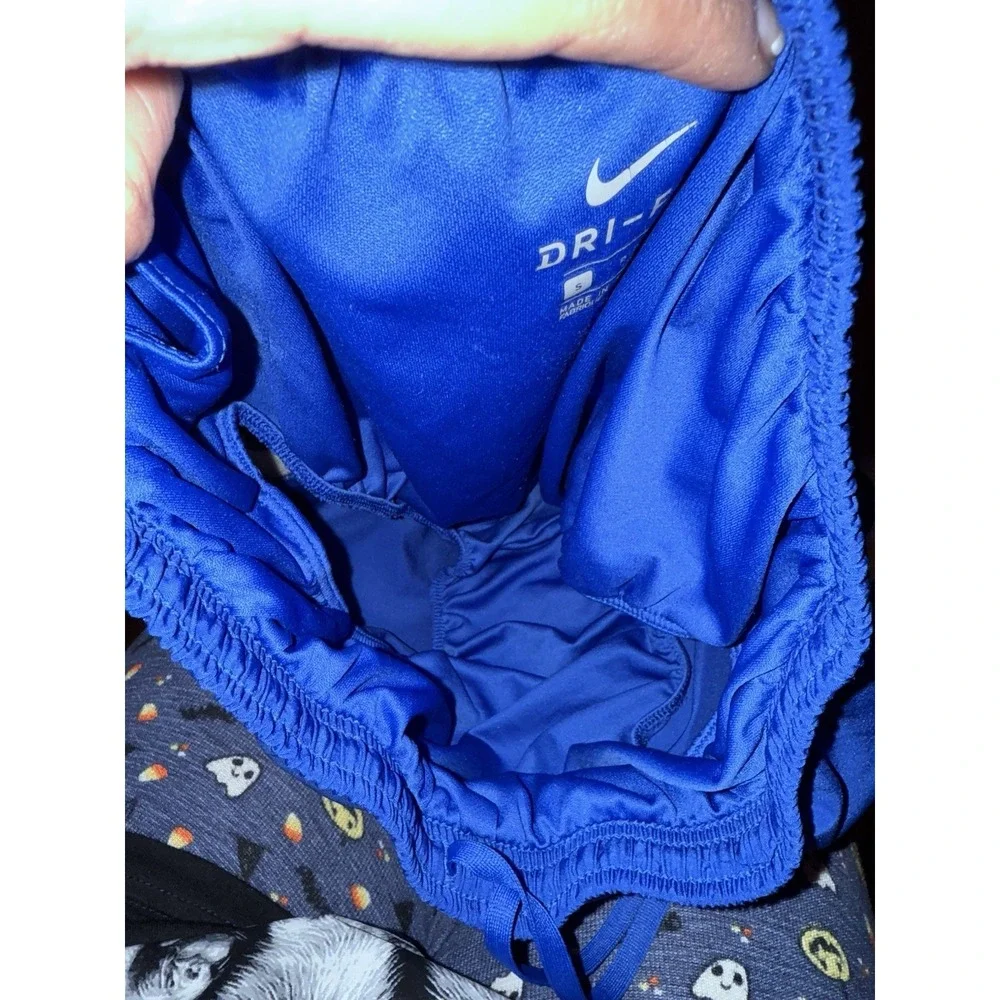 Nike Boys Sz Small S 8 Swim Trunks Shorts Royal Blue White Lined‎